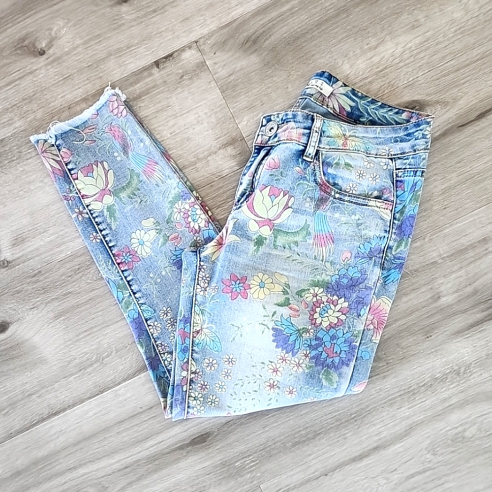 Toxik3 Floral Skinny Jeans